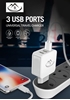 Picture of YOA-A 303 - 3 USB Port Wall Charger - White