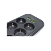 Picture of Yoa SE6403 Power Strip -6 AC & 4 USB Ports - Black